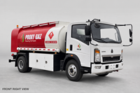 Camion-citerne à carburant H0W0 4X2 4X4 3000L 5000L 8000L personnalisable / Camion-citerne à essence / Camion-citerne à huile avec distributeur de carburant à vendre