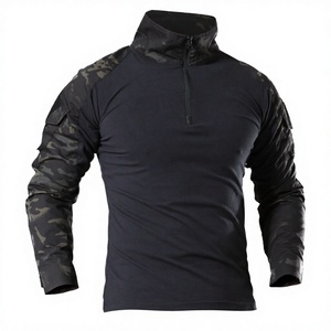 Camiseta Táctica de Manga Larga para Hombre, con Estampado de Camuflaje, Transpirable, Ecológica, Cuello Alto, para Senderismo, Caza, Escalada y Deportes - Product Image 2