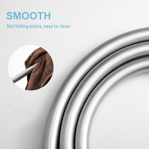 Tubería de ducha de PVC plateada al por mayor para el hogar, cabezal de ducha tipo lluvia, tubería de ducha engrosada a prueba de explosiones - Product Image 2