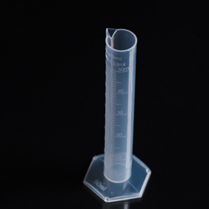 O'Kayme Graduated Cylinder 50ml <b>PP</b> Material Acid And Alkali Resistant For Chemical Experiments - Product Image 3