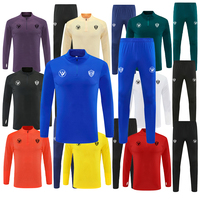 Trajes Deportivos de Fútbol Transpirables de Secado Rápido con Cierre de Media/Capacidad Completa para Hombre, Camisetas Deportivas para Adultos