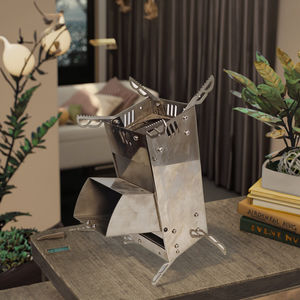 Stufa a Legna Portatile in Acciaio Impermeabile Multifunzionale per Tutte le Stagioni Campeggio Escursionismo Picnic Uso Domestico - Product Image 6