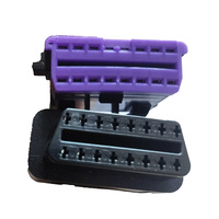 Personalizado VW Y tipo 16 pines OBD 2 adaptador divisor Cable de extensión macho a doble hembra herramienta de diagnóstico