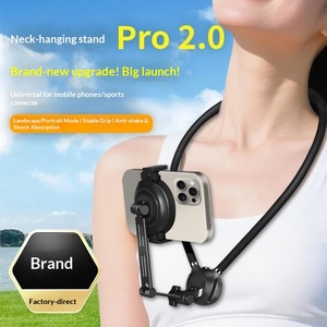 Support magnétique pour téléphone portable ou caméra sportive à fixer sur le cou pour vue à la <span class=keywords><strong>première</strong></span> personne DJI sur la poitrine - Product Image 2