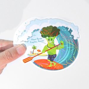 Etiquetas de Embalaje Personalizadas Resistentes al Agua y a los Rayos UV, Pegatinas Bonitas para Automóviles, Calcomanías con Logotipo, Vinilo Troquelado, Holográfico, Artesanal - Product Image 3