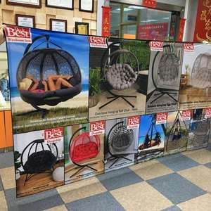 Bannière personnalisée en PVC vinyle, impression numérique avec publicité, drapeaux unidirectionnels, murs de présentation, football pour salons professionnels et cadeaux promotionnels - Product Image 2