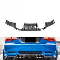 Diffuseur de pare-chocs arrière en fibre de carbone style H pour BMW E92 M3 2008-2013