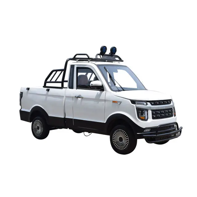 Hot selling four wheel CHANG electric vehicles mini pickup trucks for cargo