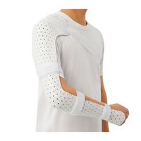 Attelle de coude thermoplastique imperméable et confortable avec fermeture auto-agrippante pour le soutien des fractures