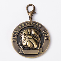 Groene Oude Zand Vegen Relief Labrador Huisdier Metalen Dog Tag Duitse Herder Ronde Huisdier Tag