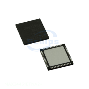 Composants de circuits électroniques Gestion de l'alimentation (PMIC) 56 WFQFN Pad exposé MAX34451ETNA2+ Distributeur agréé - Product Image 1