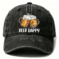 Casquette de baseball en coton délavé imprimée, personnalisable avec logo OEM/ODM, pour événements, streetwear, fête, plage, faible MOQ, livraison rapide
