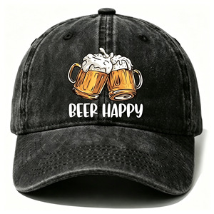 Casquette de baseball en coton délavé imprimée, personnalisable avec logo OEM/ODM, pour événements, streetwear, fête, plage, faible MOQ, livraison rapide - Product Image 1