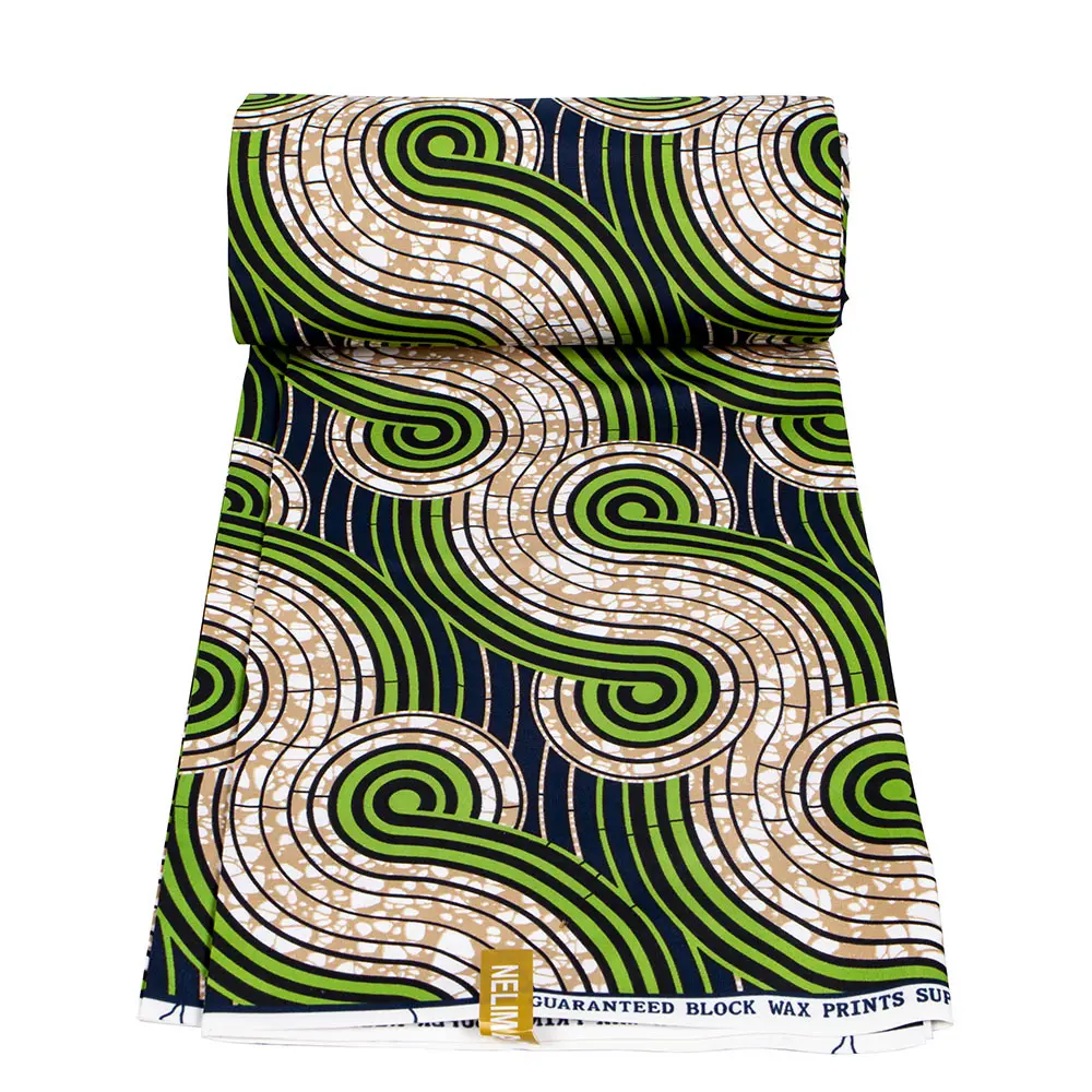 Thời trang Châu Phi dân tộc Nigeria Hà Lan Congo dệt phi in 6 yards sáp vải