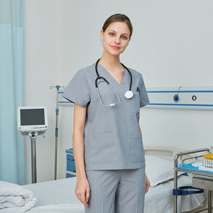 2025 स्क्रैब की वर्दी महिला नर्सिंग कपड़ों के लिए कस्टम लोगो सेट करता है डॉक्टर के कपड़े पहनने योग्य टिकाऊ सर्जिकल सूट - Product Image 5