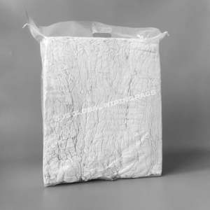 Trapos de algodón 100% reciclado, trapos de algodón blancos, trapos de lona de algodón, trapos industriales para limpieza. - Product Image 1