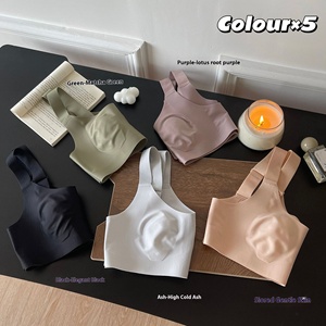 Sujetador sin aros de punto ligero con diseño de orejas de conejo, sin costuras, push-up, minimizador de busto completo, transpirable, fino y suave, al por mayor. - Product Image 3