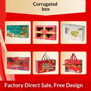 Custom High-End Fruit Gift <b>Boxes</b> with Handle, Kraft Paper T-Lid Design for Premium Handouts - Product Image 3
