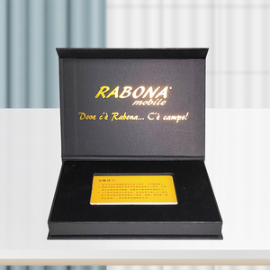 Tùy chỉnh màu đen hình dạng cuốn sách cứng nhắc bao bì các tông từ tín dụng VIP thẻ Hộp Quà Tặng Bao bì với chèn - Product Image 3