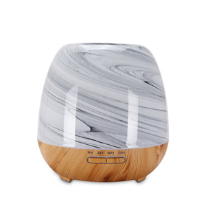 Hermoso <span class=keywords><strong>difusor</strong></span> de aceite de vidrio Aromaterapia Vidrio esencial Diseño de mármol Humidificador <span class=keywords><strong>Difusor</strong></span> - Product Image 1