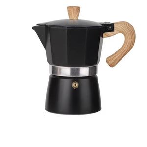 Cafetera Moka Clásica de Aluminio para Inducción, 6 Tazas, Cafetera Espresso para Estufa con Asa de Tacto Suave - Product Image 1