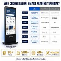 Kiosco de Información para Bibliotecas con Pantalla Táctil Interactiva IP65, WiFi de Doble Banda, Ethernet Gigabit, Actualización Remota, Estación de Consulta OPAC