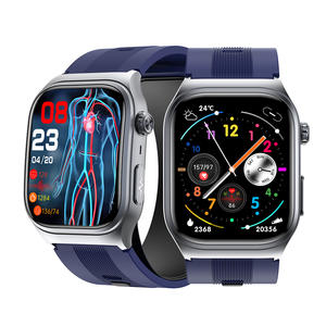 Envío rápido Bomba de aire de grado médico + Airbag <span class=keywords><strong>Tipo</strong></span> de reloj inteligente Presión arterial verdadera ECG Presión arterial Voz NFC Salud Reloj inteligente - Product Image 4