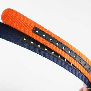 अनुकूलित एकल पास प्रीमियम नायलॉन घड़ी पट्टियाँ 18 मिमी 20 मिमी 21 मिमी 22 मिमी सांस लेने योग्य हर्ग्रिबोन नायलॉन + वास्तविक चमड़े की घड़ी बैंड - Product Image 6