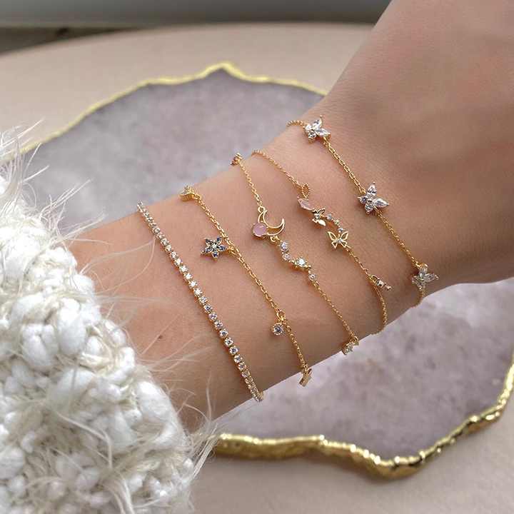 K14 デザインチェーン ブレスレット