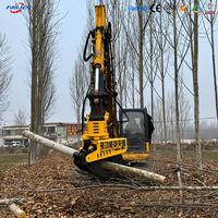 Pince à bois hydraulique rotative pour excavatrice de 6 tonnes avec entraînement par engrenages, ouverture maximale des mâchoires de 1500 mm, grappin pour bois