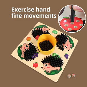 <span class=keywords><strong>Jeu</strong></span> <span class=keywords><strong>de</strong></span> société Montessori en bois pour deux joueurs, hérisson, <span class=keywords><strong>jeu</strong></span> <span class=keywords><strong>de</strong></span> table interactif parent-enfant, jouets éducatifs pour enfants <span class=keywords><strong>de</strong></span> 3 ans et plus - Product Image 4