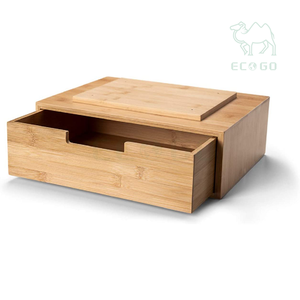 Archivador extraíble de bambú para comedor, cubiertos de <span class=keywords><strong>cocina</strong></span>, debajo del escritorio, cajón de <span class=keywords><strong>mesa</strong></span>, caja de almacenamiento - Product Image 4