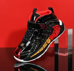 Penjualan terlaris 2022 desainer kasual lari Spiderman berkedip lampu led anak-anak olahraga anak laki-laki perempuan sneakers bayi sepatu anak-anak