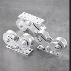 Ruedas Dobles de Acero Inoxidable 304 <span class=keywords><strong>para</strong></span> Puertas Pesadas - Product Image 3