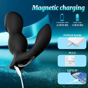 Juguete Sexual 2 en 1 con Control Remoto por Aplicación <span class=keywords><strong>para</strong></span> Parejas, Tapón Anal, Masajeador de Próstata, Vibrador, Estimulador de Orgasmo Masculino <span class=keywords><strong>para</strong></span> Hombres y Mujeres - Product Image 3