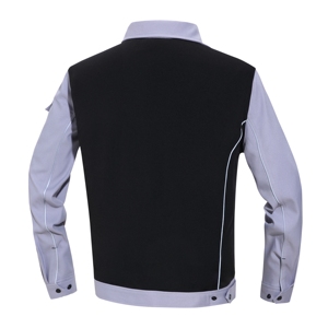 Tuta da <span class=keywords><strong>Lavoro</strong></span> Estiva Impermeabile <span class=keywords><strong>in</strong></span> Cotone Elasticizzato Personalizzata, Alta Visibilità, Comoda per Lavoratori - Product Image 4