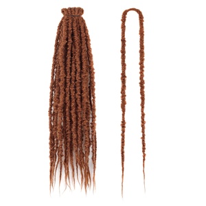 Extensions de dreadlocks synthétiques douces à double trame texturée, style africain Hip-hop Reggae - Product Image 5