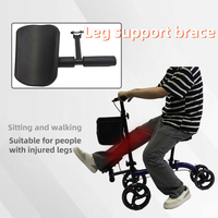 Trottinette à embrayage de genou gratuite pour les pieds cassés équipement de rééducation pour handicapés dispositif d'aide à la marche marcheur réglable