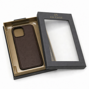 Custom Recycled Materials Embossed Clear Window Soft Touch Film Pad Phone Case with Plastic Tray and Paper Box Packaging - Product Image 1