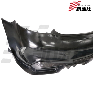 Kits de carrosserie pour Mercedes Benz Classe C AMG C63 <span class=keywords><strong>W205</strong></span>, pare-chocs arrière avec éclairage LED, kits de carrosserie semi-carbone - Product Image 4