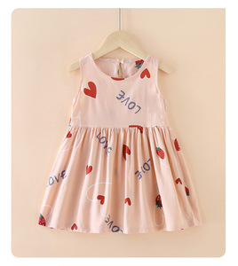 Abbigliamento estivo per bambini vestito Casual da bambina in cotone seta set da principessa all'ingrosso camicia da notte sottile 12 anni - Product Image 6