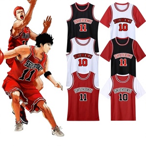 Camiseta de Baloncesto Slam <span class=keywords><strong>Dunk</strong></span> al por Mayor, Sakuragi Flower Way, Rukawa Maple, para Hombre y Mujer, Manga Corta, Traje de Baloncesto para Adultos del Equipo Xiangbei, Dos Piezas - Product Image 1