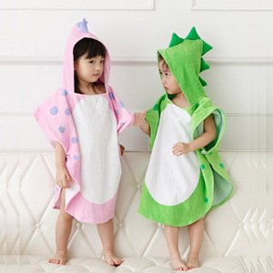<span class=keywords><strong>Peignoir</strong></span> de bain en coton doux pour enfants, garçons et filles Serviette pour tout-petits Animal Bébé <span class=keywords><strong>Dinosaure</strong></span> <span class=keywords><strong>Peignoir</strong></span> à capuche - Product Image 4