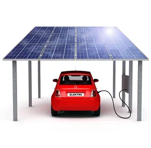 Compleet Zonne-Energiesysteem 10kw Tot 50kw Grondmontage Zonnepaneel Carport Verwelkomd In Duitsland Italië Frankrijk Nederland