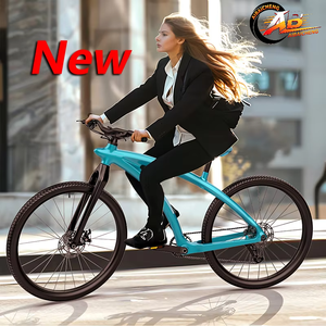 Vélo de route et de montagne A5 <span class=keywords><strong>Twitter</strong></span> 700c, cadre entièrement amorti, double suspension, câble dissimulé, frein à disque hydraulique Deore, fibre de carbone, 12 vitesses - Product Image 1