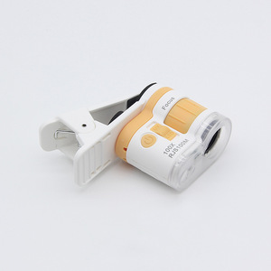 Kaca Pembesar Mikroskop <span class=keywords><strong>100x</strong></span> RJS.100M Penyangga Ponsel Pembesar Lampu LED Mikroskop UV Portabel Mini Pembesar Daya Tinggi - Product Image 2