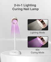 Nouveau design LED UV Mini lampe de bureau pour traitement des ongles Éclairage de manucure Lampe rechargeable pour traitement des ongles au doigt