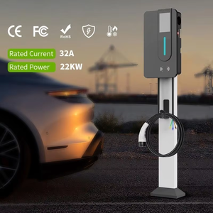 เครื่องชาร์จรถยนต์ไฟฟ้าแบบติดผนัง 22kW พร้อมปลั๊ก CCS1 สำหรับใช้งานเชิงพาณิชย์ 3 เฟส 208V สำหรับภายนอกอาคาร มาตรฐาน IP55 สำหรับรถยนต์ไฟฟ้า Tesla <span class=keywords><strong>Ford</strong></span> GM และรถยนต์ในกลุ่มบริษัท - Product Image 3