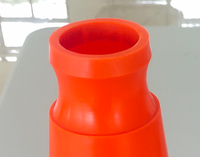 Cône de signalisation routière en PVC de 75 cm, 3,2 kg, base de 40*40 cm, cône de signalisation routière réfléchissant haute intensité