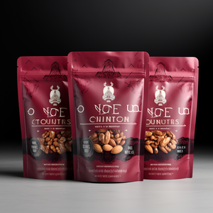 ถุงบรรจุภัณฑ์แบบตั้งได้ สีดำด้าน/ถุงฟอยล์อะลูมิเนียมแบบมีซิปล็อค พิมพ์ลายโฮโลแกรม - Product Image 3